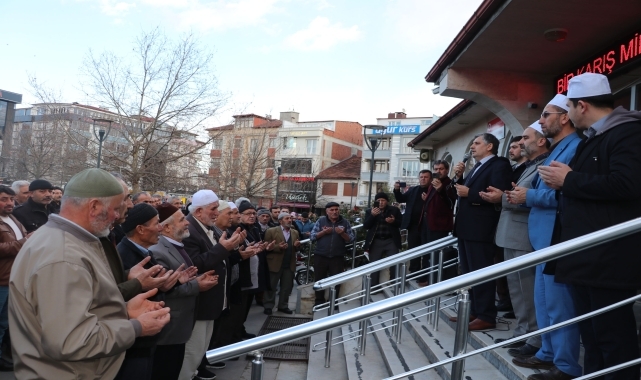 Havza'da umre için kutsal topraklara gidecekler yolcu edildi