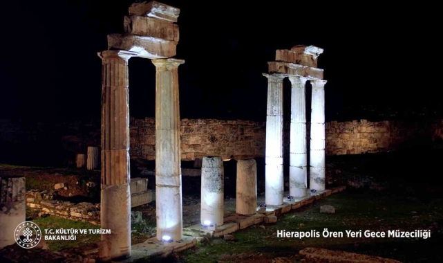 Hierapolis Antik Kenti'nde gece müzeciliği için geri sayım başladı