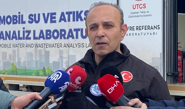 İliç'te toprak kaymasının olduğu alanda Mobil Su ve Atık Su Analiz Laboratuvarı ile anlık analizler yapılıyor