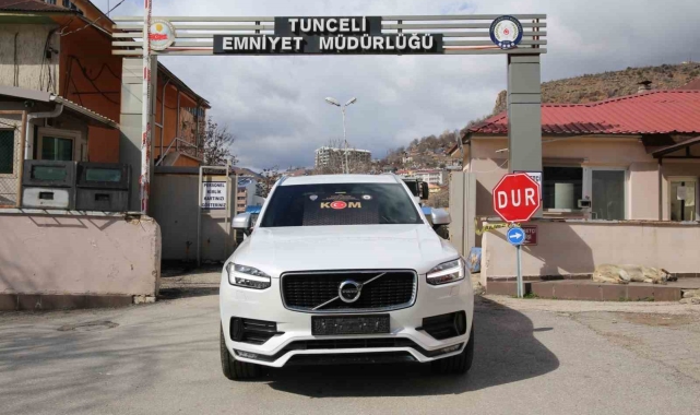 Interpol Europol Dairesi Başkanlığınca aranan araç Tunceli'de bulundu