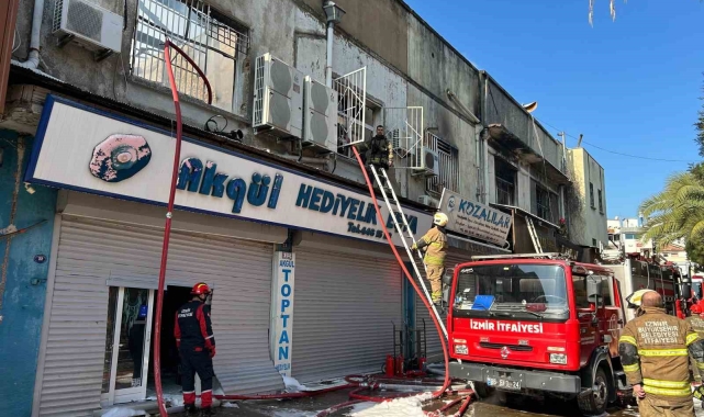 İzmir Kemeraltı Çarşısı'nda çıkan yangın kontrol altına alındı