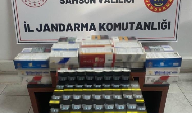 Jandarma ekipleri 7 bin 300 dal tütün doldurulmuş makaron ele geçirdi
