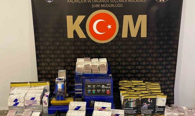 Kaçakçılık baskınında, hem elektronik hem de klasik sigara ele geçirildi