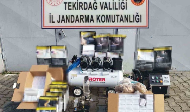 Kapaklı'da tütün ve makaron operasyonu