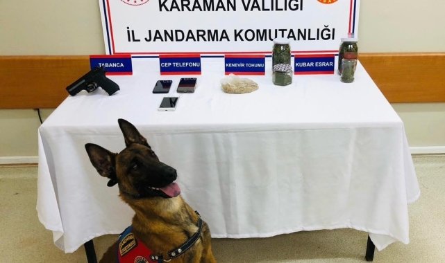 Karaman'da uyuşturucudan 1 şüpheli gözaltına alındı
