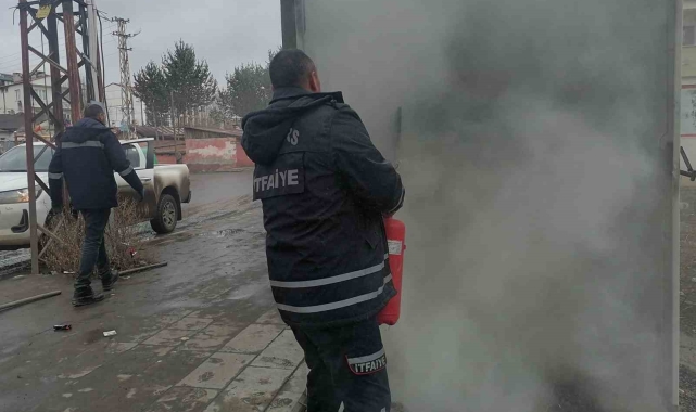 Kars'ta trafo yangını