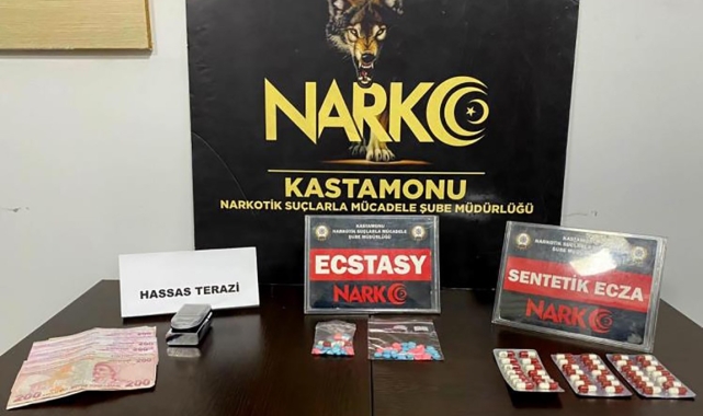 Kastamonu'da uyuşturucu madde ile yakalanan şahıs tutuklandı