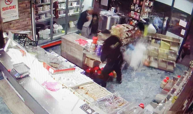 Kayseri'de dehşet anları kamerada