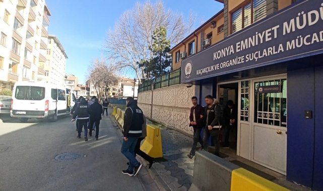 Konya'da aranması bulunan 77 şahıs yakalandı
