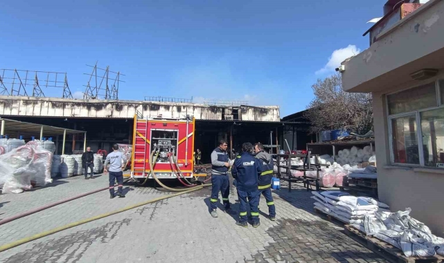 Konya'da sanayi bölgesinde yangın