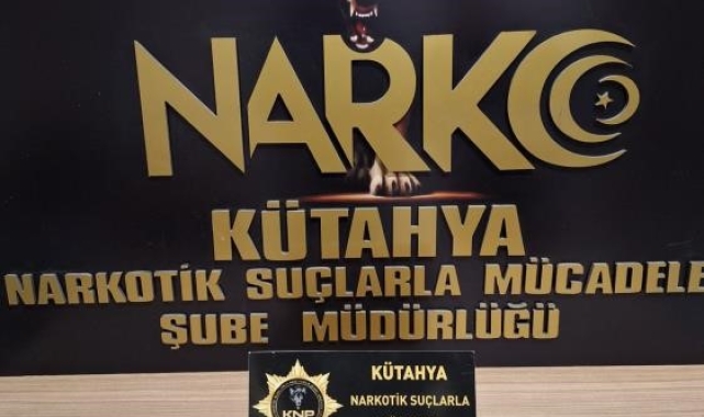 Kütahya'da otobüs yolcusu uyuşturucu ile yakalandı