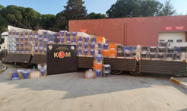 Makaron sevkiyatı polisin takibiyle önlendi