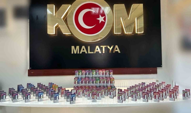 Malatya'da yolcu otobüsünde kaçak elektronik sigara ele geçirildi
