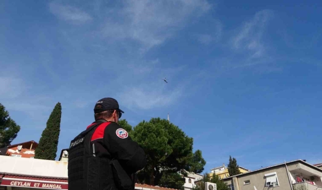 Maltepe'de helikopter destekli 'Huzurlu Sokaklar' denetimi