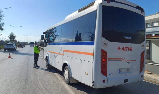 Manisa'da işçi servisleri denetlendi