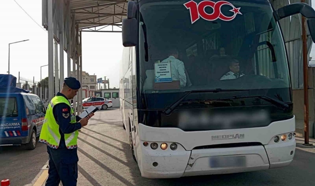 Mersin'de kazalara karşı servis ve otobüslere sıkı denetim