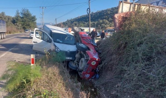 Milas'ta trafik kazası: 2 yaralı
