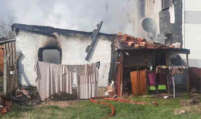 Muratlı&#039;da gecekondu yangını