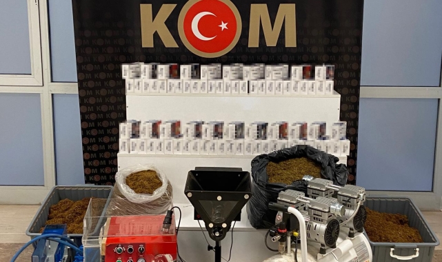 Muş'ta kaçak sigara üretim ve paketleme imalathanesine operasyon