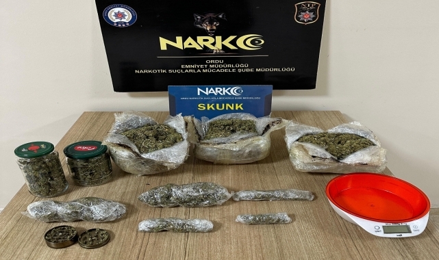 Ordu'da uyuşturucu operasyonunda 3 şüpheli tutuklandı