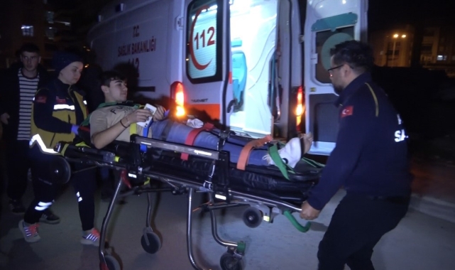 Otomobil ile motosiklet çarpıştı: 1 yaralı