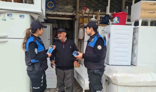 Polisten ikinci el eşya satıcılarına bilgilendirme