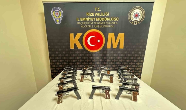 Rize'de silah kaçakçılığı operasyonu