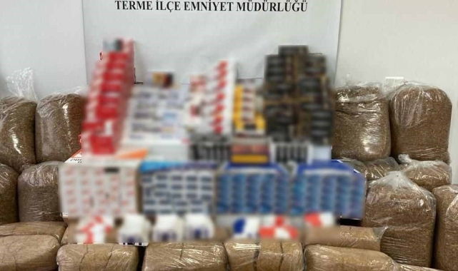 Samsun'da 1 ton 360 kilo kaçak tütün ele geçirildi