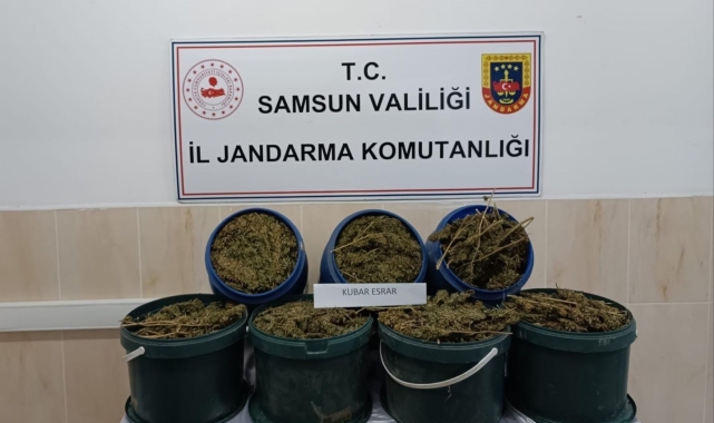 Samsun'da 17 kilo 700 gram uyuşturucu ele geçirildi