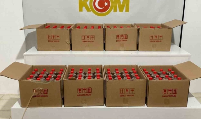 Samsun'da 240 litre etil alkol ele geçirildi
