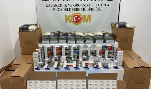 Samsun'da 50 bin adet makaron ve 100 kilo sahte bandrollü tütün ele geçirildi