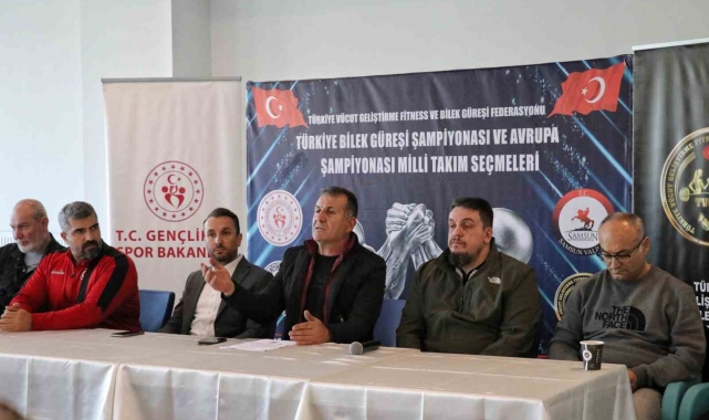 Samsun'da bilek güreşi heyecanı