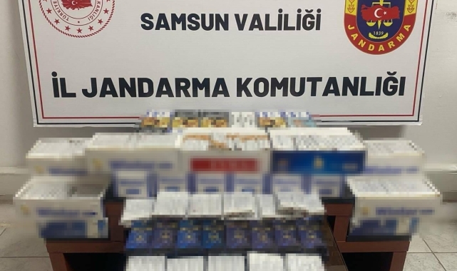 Samsun'da binlerce dal sahte bandrollü makaron ele geçirildi