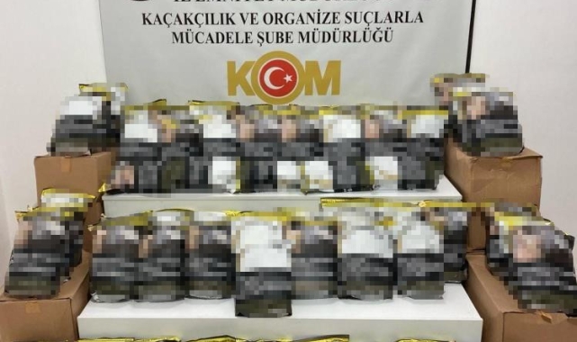 Samsun'da kaçak tütün mamulleri ele geçirildi