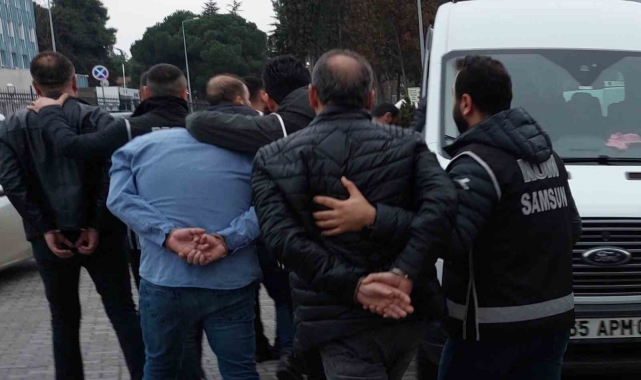 Samsun'da suç örgütü operasyonunda 5 tutuklama, 1 ev hapsi