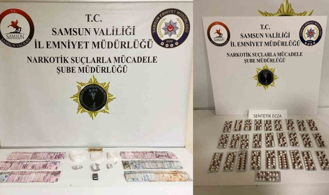 Samsun'da uyuşturucu uygulaması: 25 kişi yakalandı