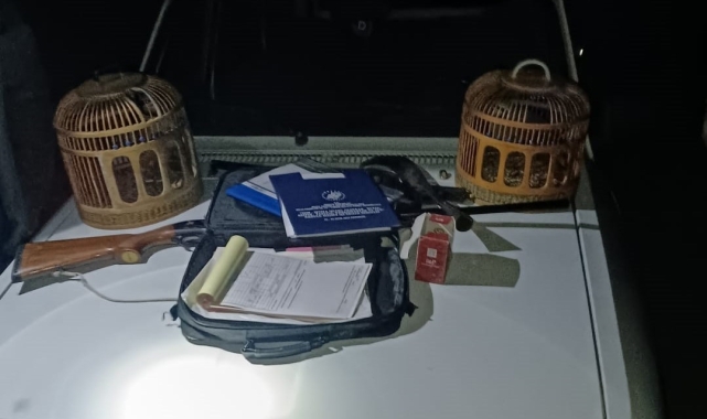Sarıgöl'de kaçak keklik avcıları yakalandı