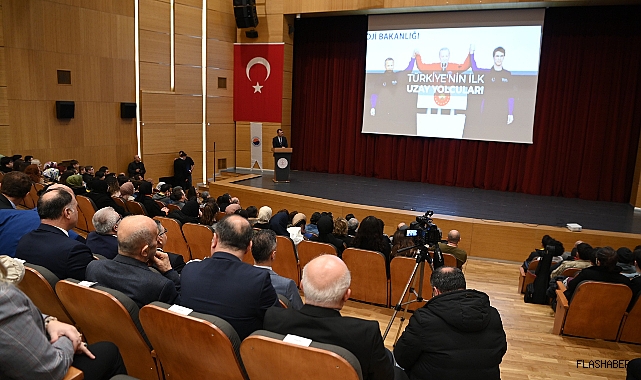TÜBİTAK BAŞKANI PROF. DR. MANDAL, TÜRKİYE’NİN UZAY YOLCULUĞUNU ÖĞRENCİLERLE PAYLAŞTI