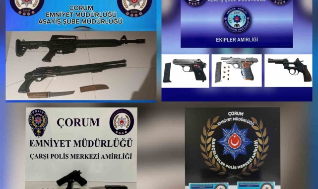 Şok uygulamada 25 silah ele geçirildi