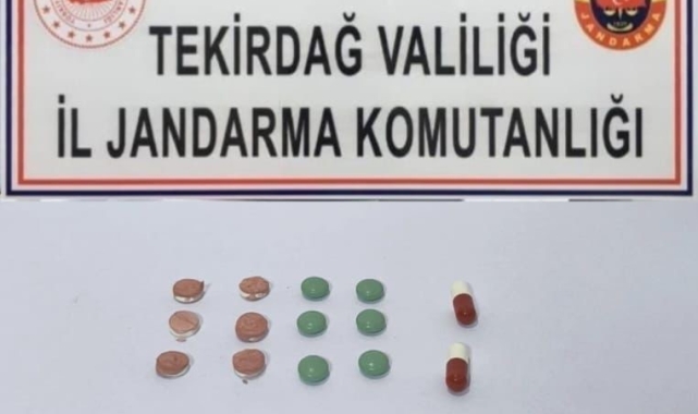 Şüphelinin üzerinden uyuşturucu hap çıktı