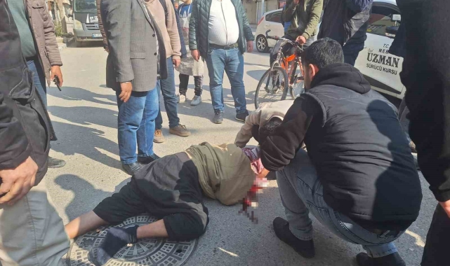 Sürücü adayının çarptığı yaya yaralandı