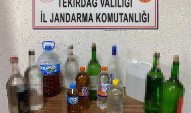 Tekirdağ'da kaçak içki ve uyuşturucu operasyonu