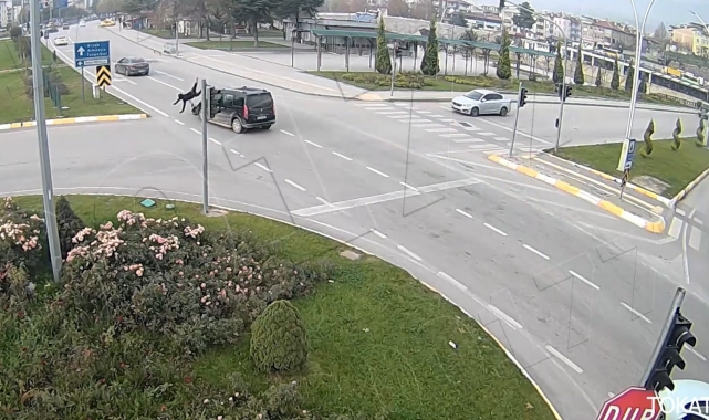 Tokat'taki kazalar kameralara yansıdı