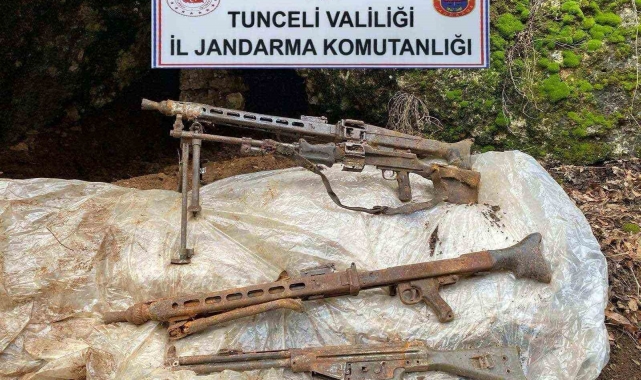 Tunceli'de çok sayıda mühimmat ve yaşam malzemesi ele geçirildi