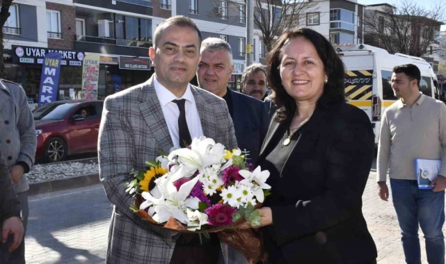Yağmur suyu hattı çalışmalarını inceledi