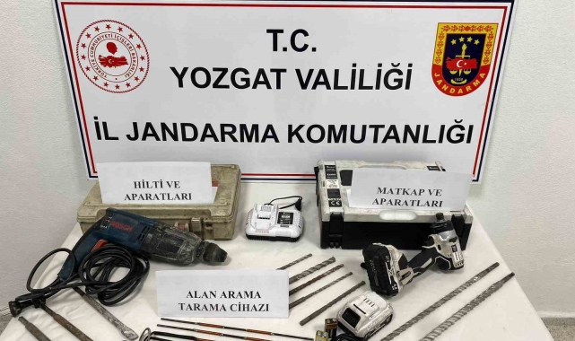 Yozgat'ta kaçak kazıya suçüstü