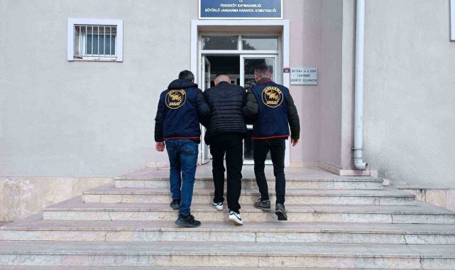 16 yıl 5 ay 4 gün hapis cezası ile aranan şahıs jandarma ekiplerince yakalandı