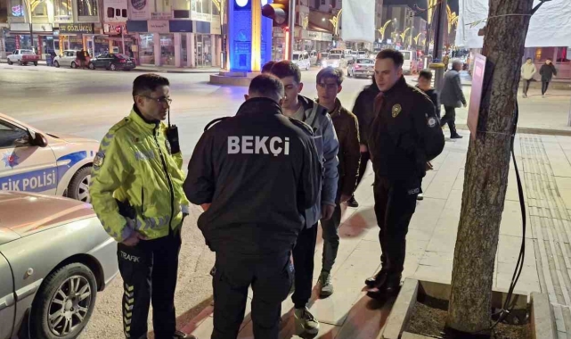 Alaca polisinden huzur ve asayiş uygulaması