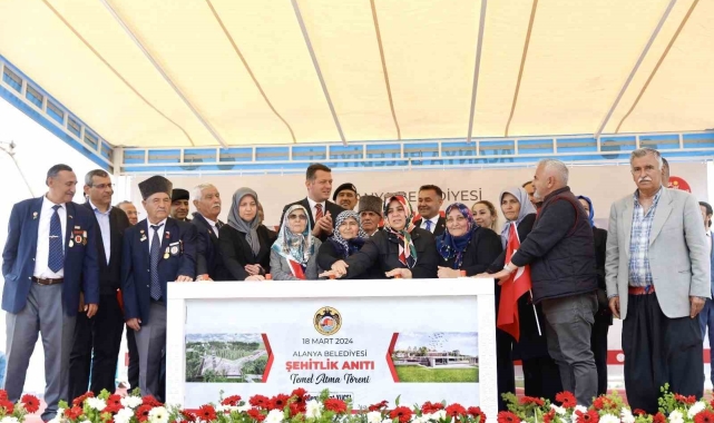 Alanya'da Şehitlik Alanı ve Anıt Projesi'nin temeli törenle atıldı