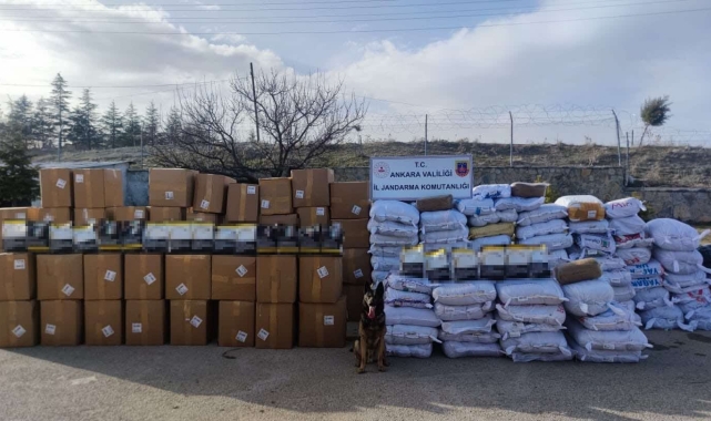 Ankara'da 20 milyon lira değerinde kaçak tütün ele geçirildi